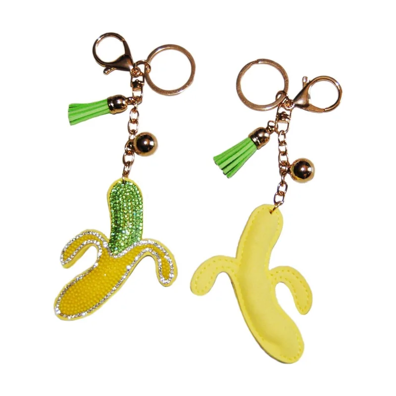 Portachiavi banana con strass