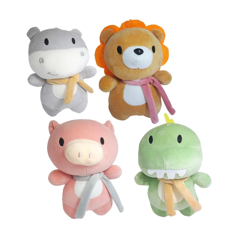 Peluche animali con sciarpa