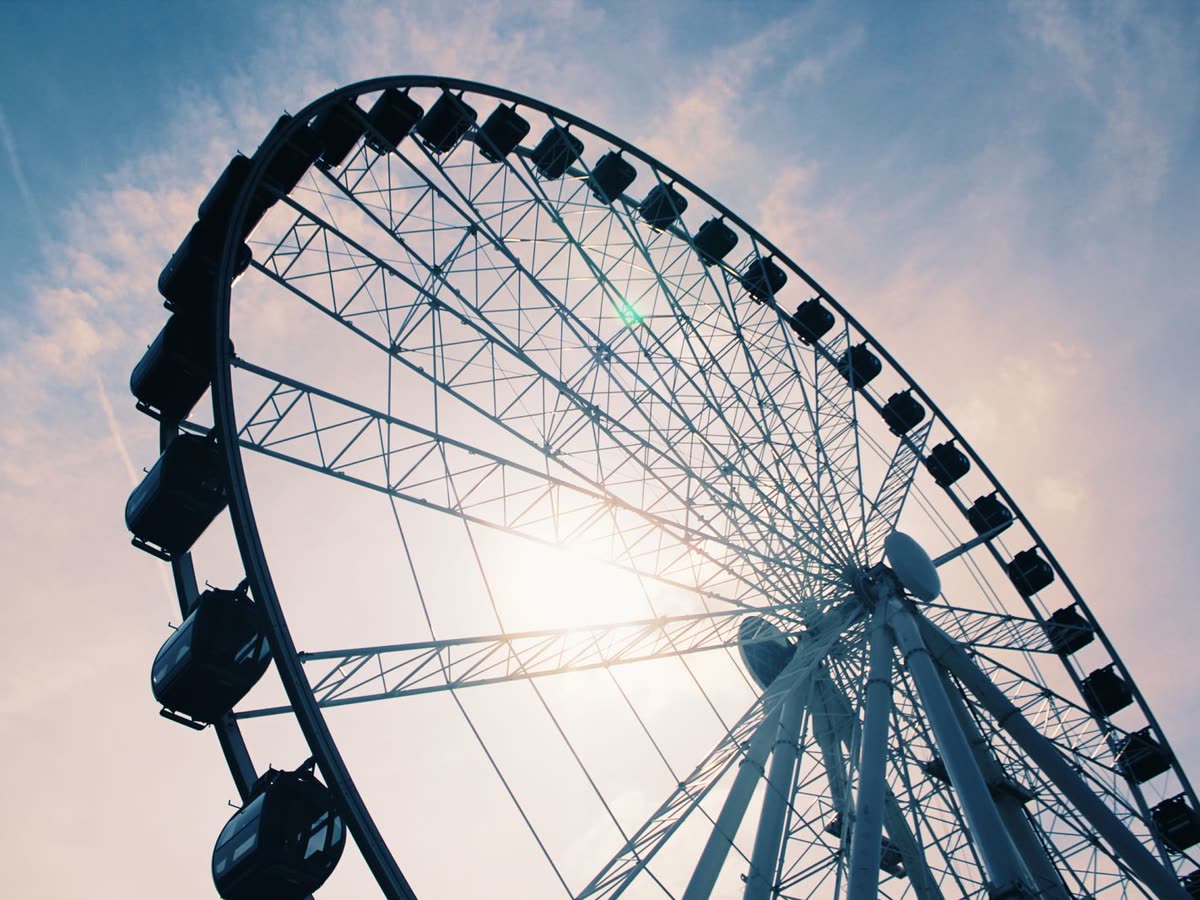 Ruota panoramica di un parco divertimenti
